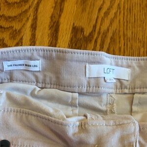 LOFT Palmer Wide Leg Light Tan Trousers EUC size 6